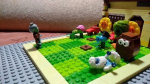 Lego мультик ,,Растения против зомбиии"!))) Часть 1!!!