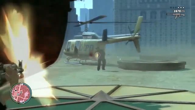 GTA 4 IV - Каквзять полицейский вертолет смотреть онлайн