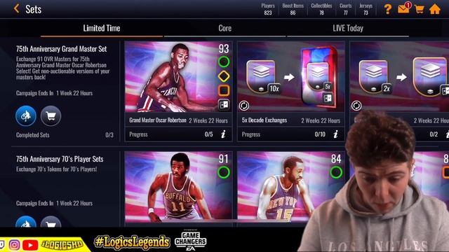 93 OVR Oscar Robertson NBA 75th Anniversary II Pack Opening!! | NBA LIVE Mobile 22 S6 смотреть онлайн