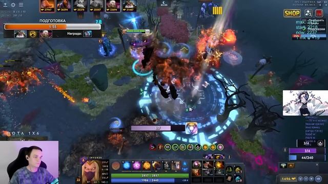 Raze1x6 и ДУШЕРАЗДИРАЮЩИЙ КАМБЕК на ИНВОКЕРЕ через УЛЬТ (R) в DOTA1X6! Лучшее Рейз1х6 в дота 1х6!