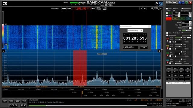 Outdoor SDR DXing: Voice Of Hope Middle East - 1287 kHz MW - 25/11/18 смотреть онлайн