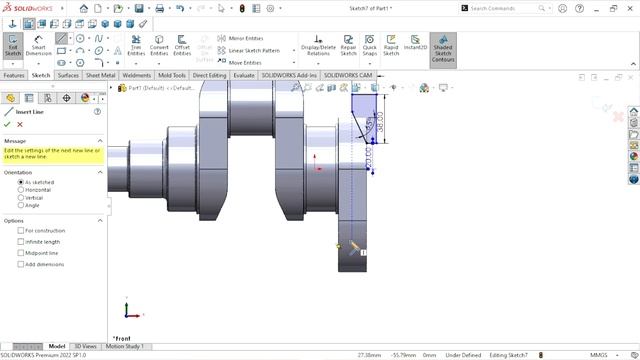 Design of crankshaft in solidworks | Solidworks tutorial смотреть онлайн