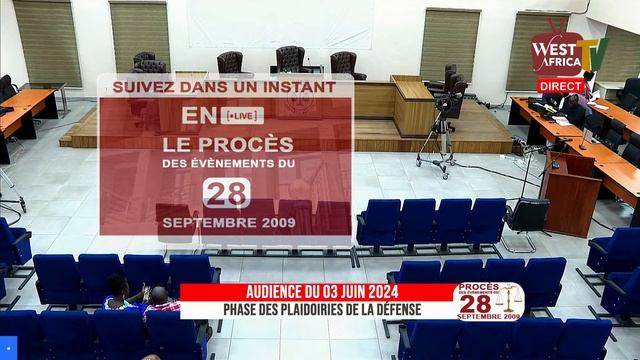 Procès du 28 septembre 2009 - Audience du 03 juin 2024 sur WEST AFRICA TV смотреть онлайн