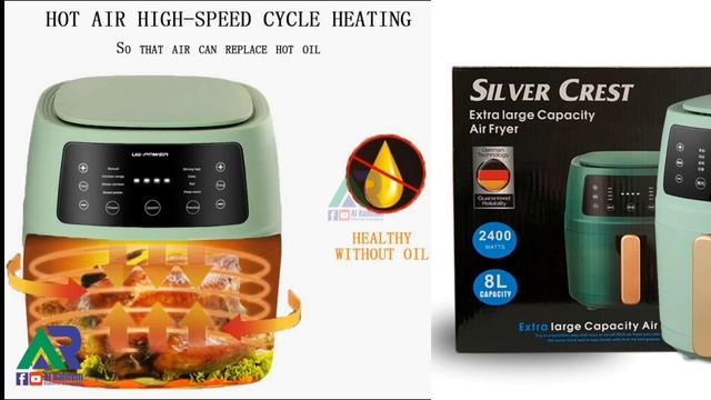 Silver Crest Air Fryer S-18(8-L) смотреть онлайн