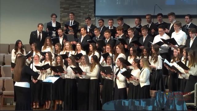 Видя Божью любовь - пение молодежного хора смотреть онлайн