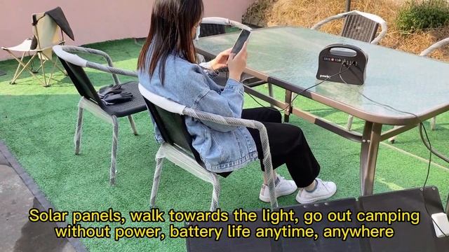 Small weight outdoor portable UPS energy storage power supply, AC110V～240V output. смотреть онлайн