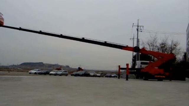 Jinwoo Boom Lift(Автовышка) Operations Working Part 2 Of 2