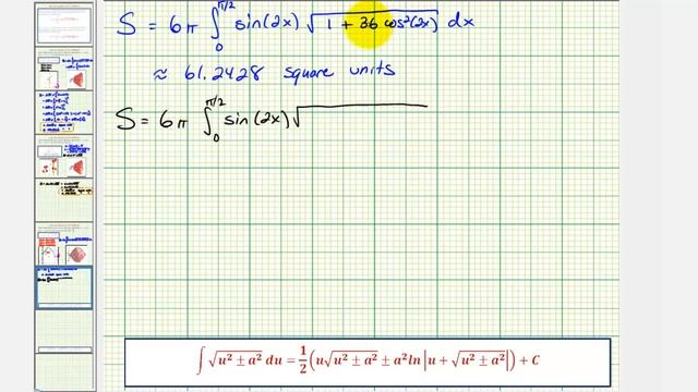 Ex: Surface Area of Revolution - Sine Function смотреть онлайн