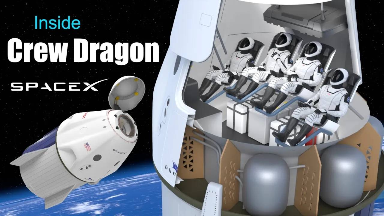 Как работает космический корабль Crew Dragon (SpaceX) смотреть онлайн