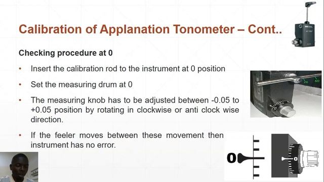 Applanation Tonometer - Mr AGWE ROLAND CHOO