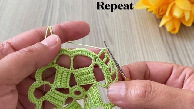 THIS PATTERN IS A MASTERPIECE❗️Super Easy Crochet Round Motif Model смотреть онлайн
