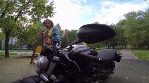 Отзыв-обзор-тест на Ducati Monster 821 Dark.  Owner's review of Ducati Monster 821 '2015