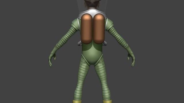 Mars Attacks - 3D Model WIP Turntable