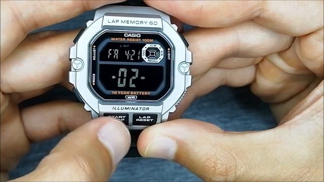 Cómo Configurar y Usar Todas las Funciones del Reloj CASIO WS-1400H | Tutorial смотреть онлайн