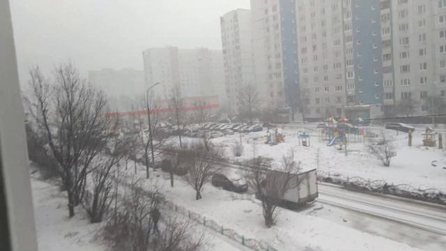 СНЕГОПАД В МОСКВЕ И ОБЛАСТИ. смотреть онлайн