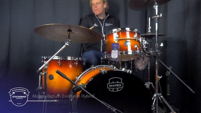 Mapex Saturn Evolution Hybrid - Rock Shellset - Excotic Sunburst смотреть онлайн