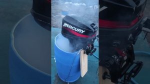 Запуск и работа мотора Меркурий 15
