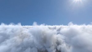 Полёт Через Облака   Футаж с Облаками Версия 01