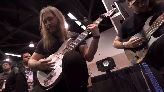 Rings Of Saturn - Lucas Mann - Joel Omans - Godless Times Live At The NAMM Show Legator Booth 2020