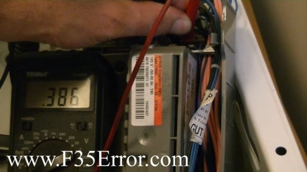 Kenmore Elite Washer F35 SUD Error - Voltage Checks to Better Determine Cause