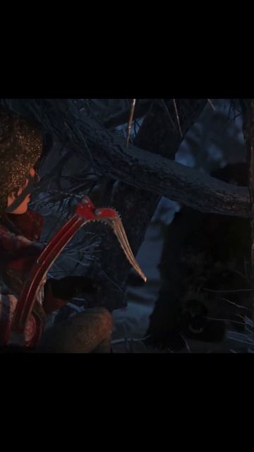 Лара Крофт спасается бегством от медведя смотреть онлайн