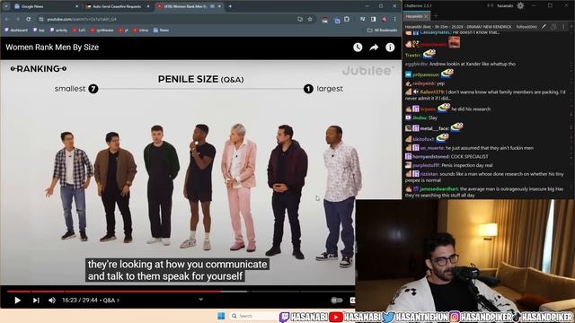 Women Rank Men By Size | Hasanabi reacts to Jubilee смотреть онлайн