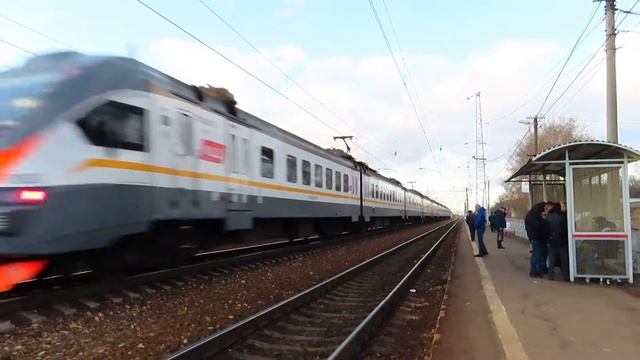 Электропоезд ЭП2Д-0053 ЦППК станция Столбовая 20.03.2020 смотреть онлайн