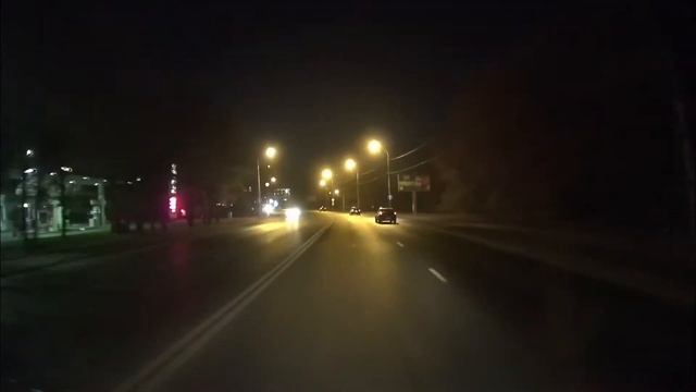 Движение на автомобиле из Боровского в Тюмень в ночное время смотреть онлайн