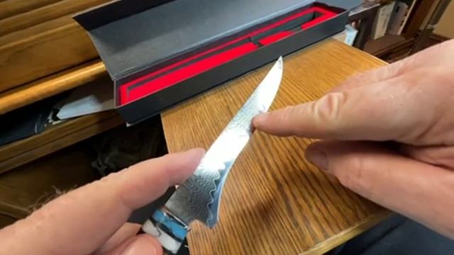 Kuwata Boning knife German Steel Pro Sharp Cooking Kitchen Knife in Gift Box Review, Sharp and stro смотреть онлайн