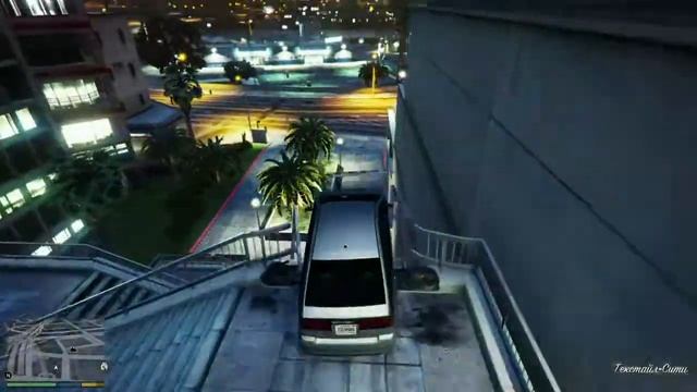 Смешные моменты Grand Theft Auto V Полет в космос