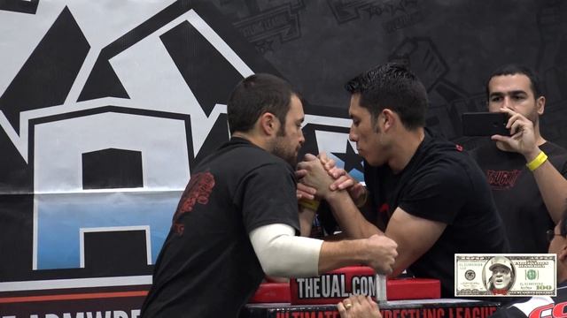 185lb arm wrestling Lefty round 3 LA Fit Expo 2018 in 4K смотреть онлайн