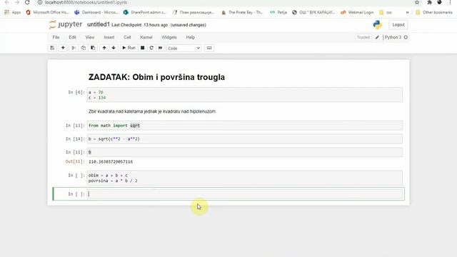 Jupiter Notebook - kako predati zadatak смотреть онлайн