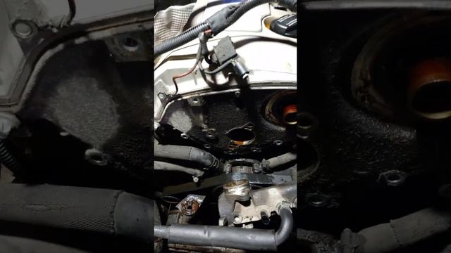 Mercedes C180 пустил масло в систему охлаждения. Двигатель м111