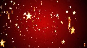 Футаж Звезды падают на красном фоне