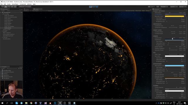Unity3D Procedural Planets - PlanetType/Template Update смотреть онлайн