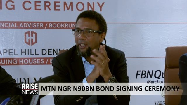 MTN NIGERIA N90BN BOND SIGNING CEREMONY - ARISE NEWS REPORT