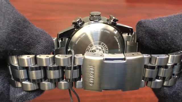 Citizen Nighthawk Chronograph Black Steel Watch CA4377-53H смотреть онлайн