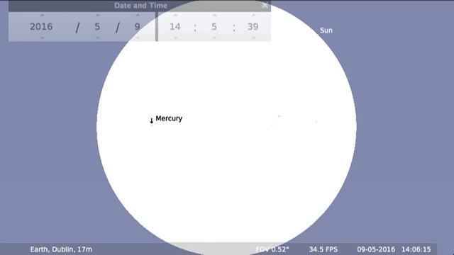 Mercury's Next Transit: 9 May, 2016 (Simulation) смотреть онлайн