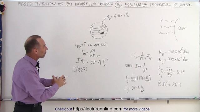 Physics 24.1  Variable Heat Transfer (14 Of 25) Equilibrium Temperature Of Jupiter