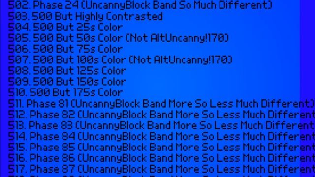 UncannyBlock Band Grand Giga Different 1 - 1000 List (Not Made For Youtube Kids) смотреть онлайн