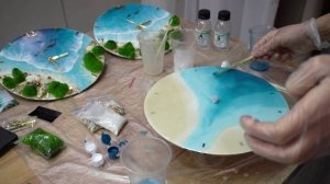 Инструкция. Набор для творчества из эпоксидной смолы: "Часы - океан".