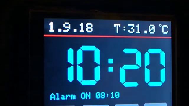 Arduino Uno Alarm Clock (ds3231) Fm Radio (si4703) Touch Screen