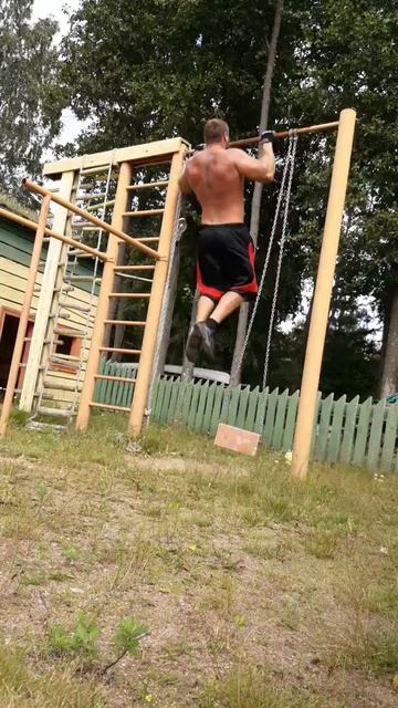 Круговая тренеровка Игоряна. Рост 187 вес 110. Подтягивание. смотреть онлайн