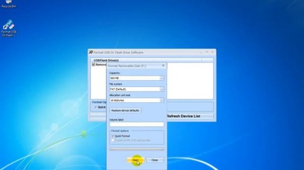 Format USB Or Flash Drive Software как пользоваться