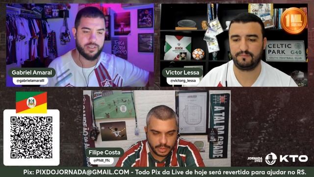 📰FLUMINENSE TÁ EVOLUINDO COM DINIZ? | LIVE SOLIDARIA PRA AJUDAR O RIO GRANDE DO SUL