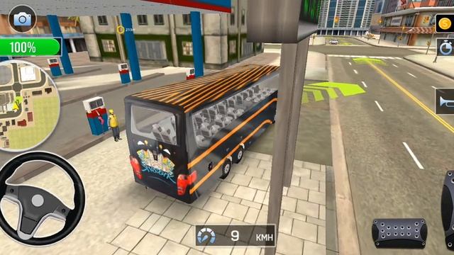 City coach bus simulator 3d part2 game new bus level#2 android video gamepaly🚌👮 смотреть онлайн