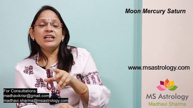Moon Mercury Saturn Conjunction. MS Astrology - Vedic Astrology in Telugu Series. смотреть онлайн