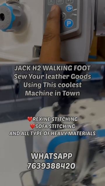 Jack H2 #jackh2 #walkingfoot #walkingfootsewingmachine #leathersewingmachine #upholsterysewing смотреть онлайн