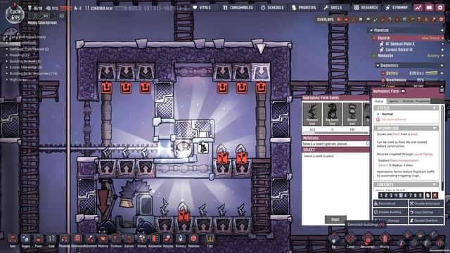 Shine Bug Farms and Research! Oxygen Not Included ep17 смотреть онлайн