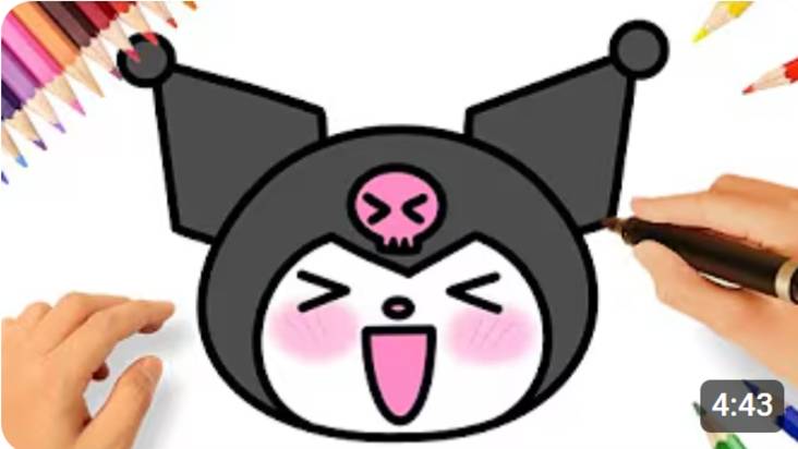 КАК ЛЕГКО НАРИСОВАТЬ КУРОМИ 🎀 смотреть онлайн